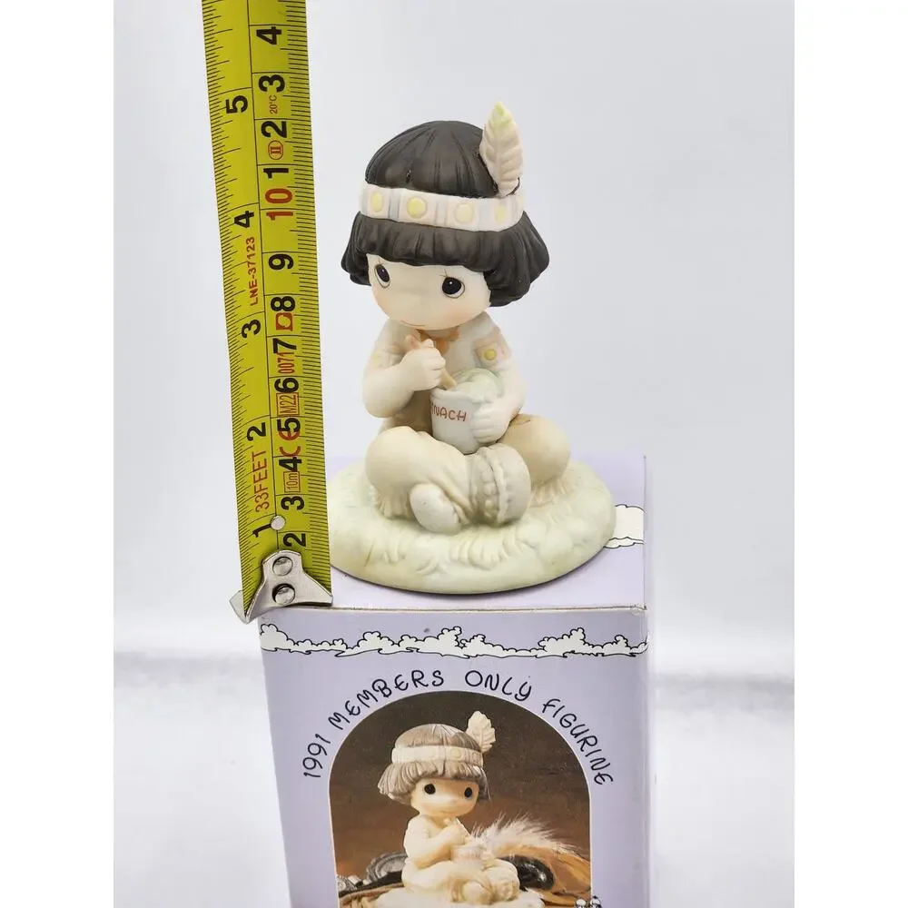 Precious Moments Figurine Lord Keep Me In Teepee Top Shape 1991 Vintage Box Tag